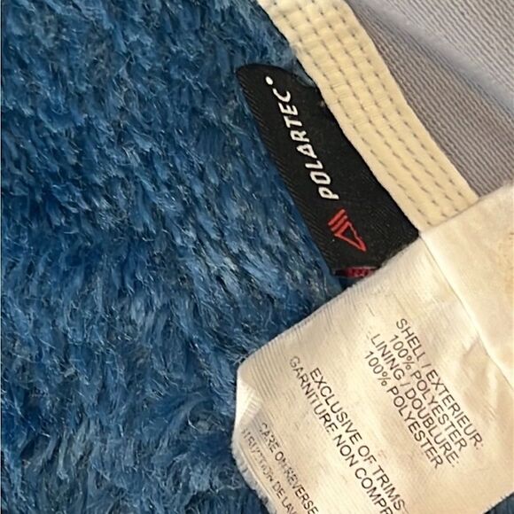 Marmot Fleece Blue Zip Up Long Sleeves Front Pociets Jacket Size Medium - Picture 10 of 13